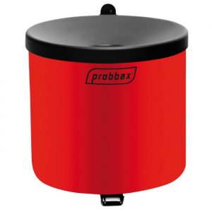 Circular Wall Mounted Ashtray Red/Black - 1.5 Litre